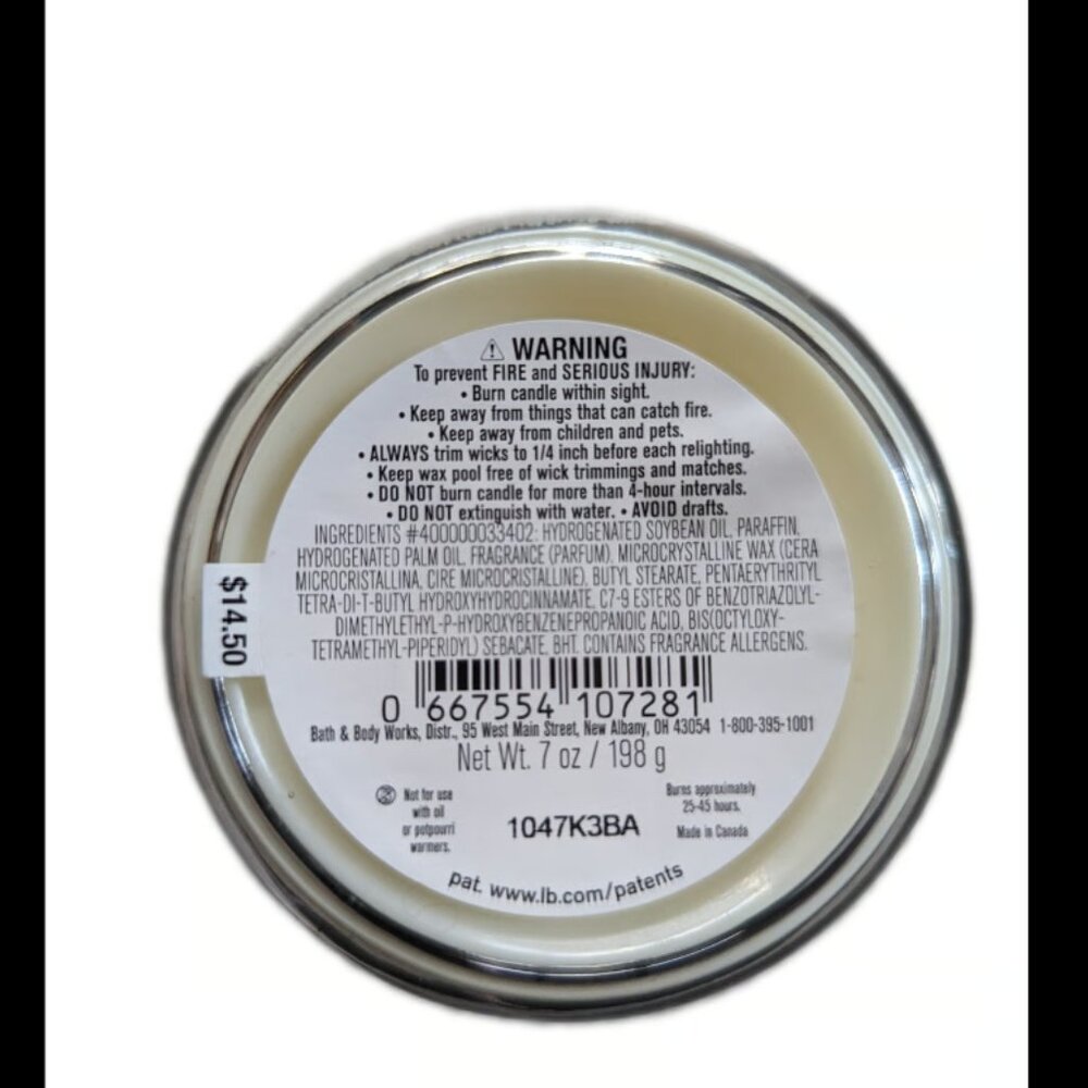 Bath and Body Works PEACH BELLINI Single Wick Candle - Picture 2 of 3